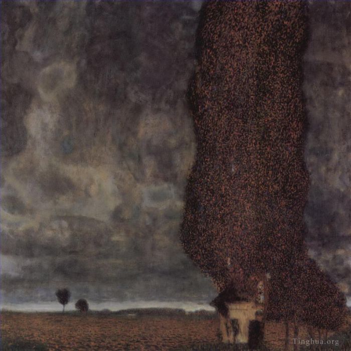 Gustave Klimt Peinture à l'huile - Le grand peuplier II