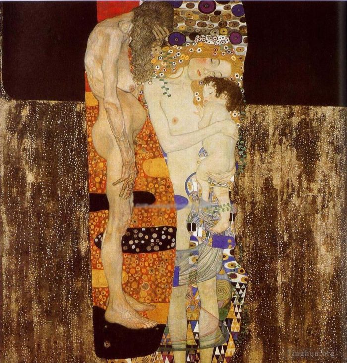 Gustave Klimt Peinture à l'huile - Les trois âges de la femme