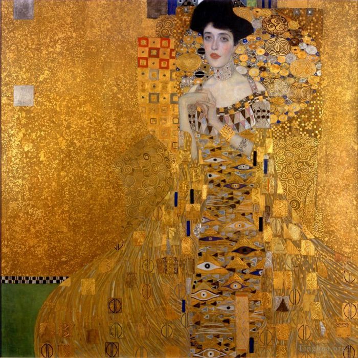 Gustave Klimt Peinture à l'huile - Femme en or
