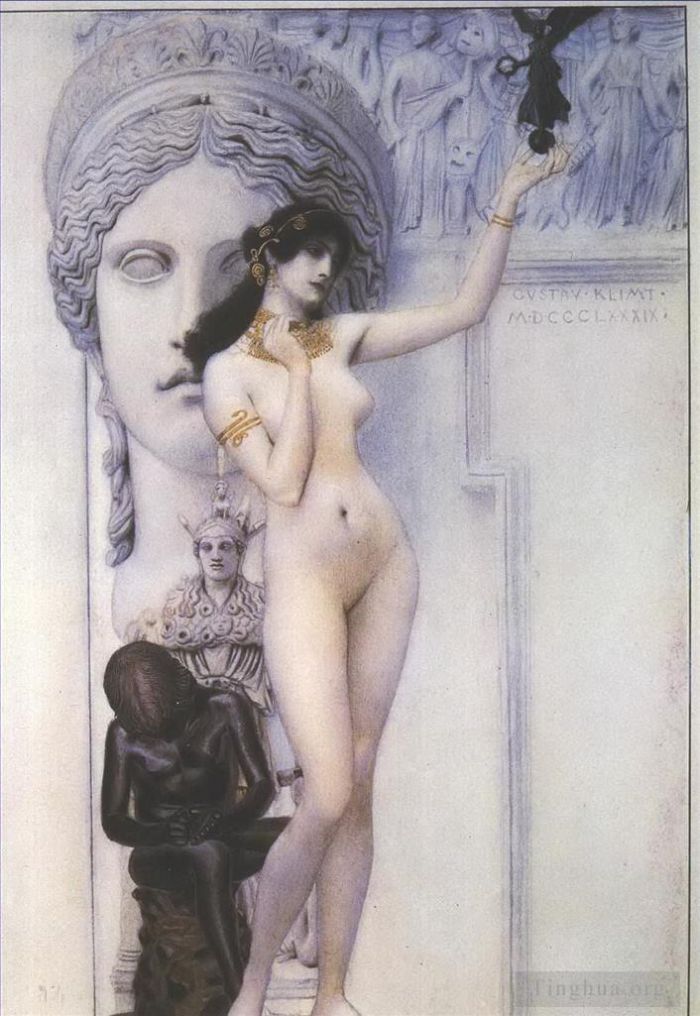 Gustave Klimt Types de peintures - Allégorie de la sculpture