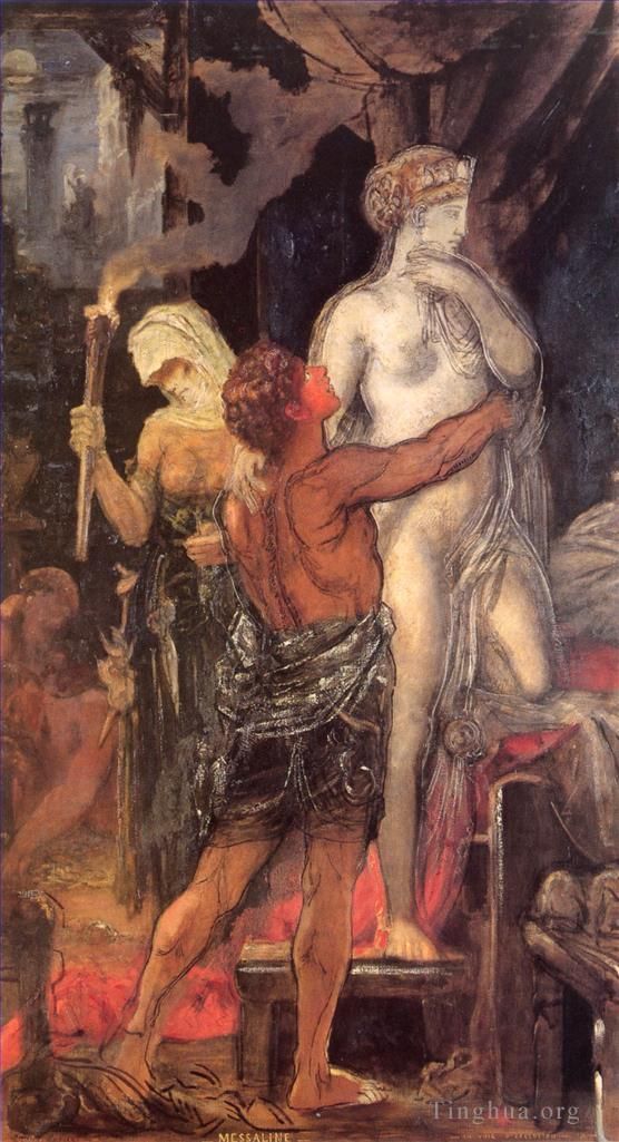 Gustave Moreau Peinture à l'huile - Messaline