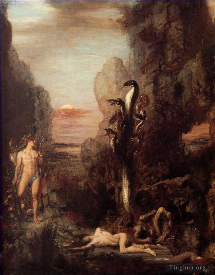Gustave Moreau Peinture à l'huile - Moreau Hercule et l'Hydre