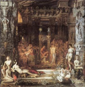 Gustave Moreau œuvres - Les filles de Thespius