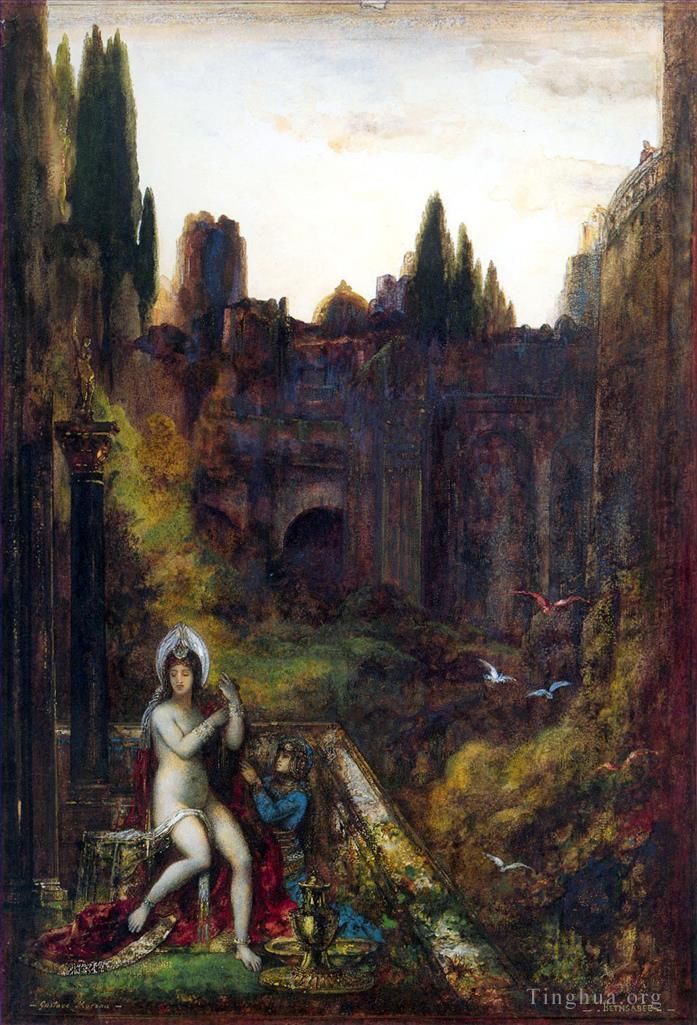 Gustave Moreau Peinture à l'huile - Bethsabée