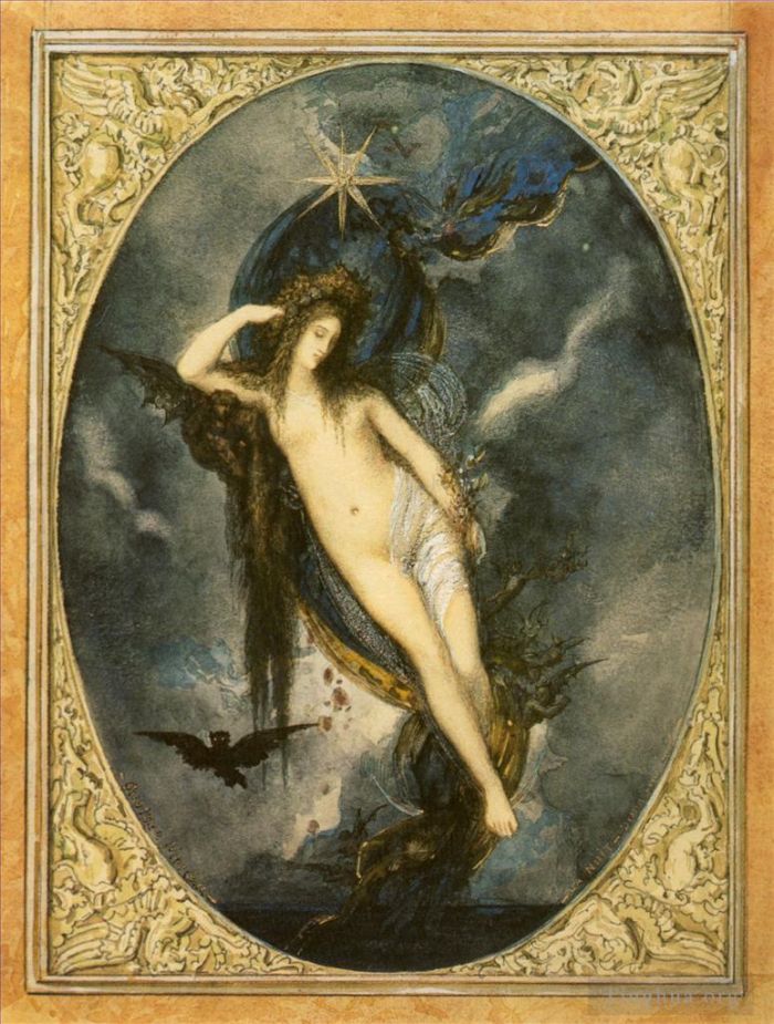 Gustave Moreau Peinture à l'huile - Nuit