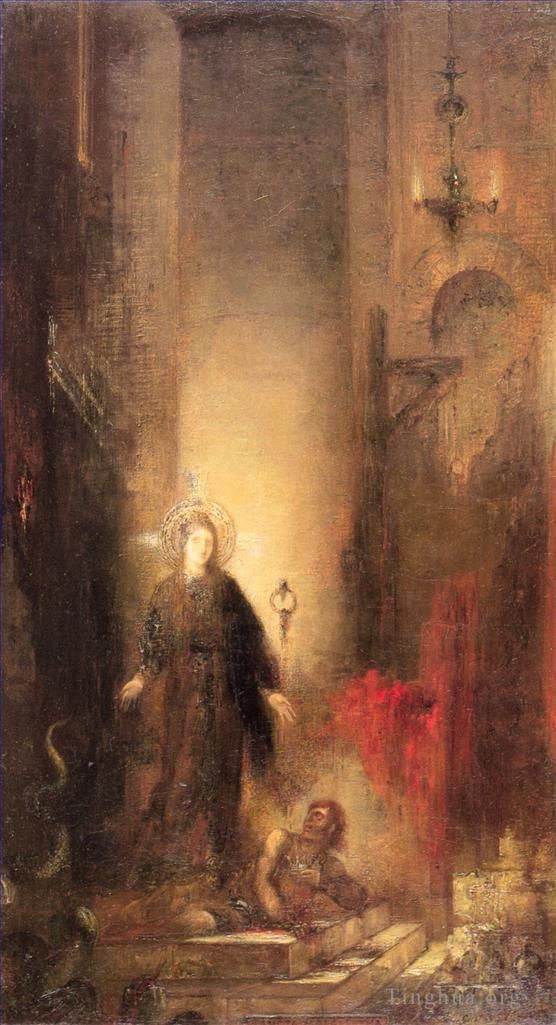 Gustave Moreau Peinture à l'huile - Sainte Marguerite
