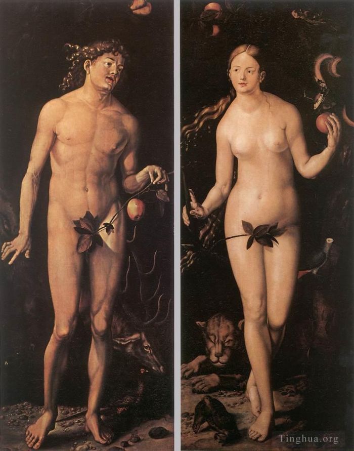 Hans Baldung Peinture à l'huile - Adam et Eve