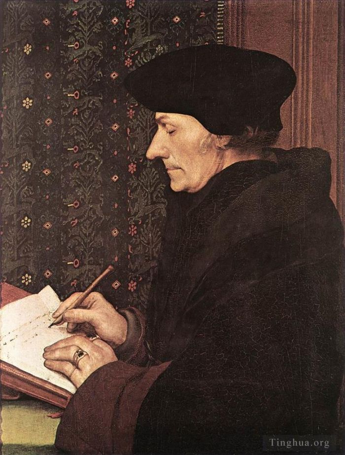 Hans Holbein the Younger Peinture à l'huile - Erasmus