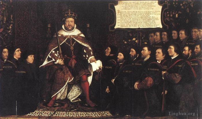 Hans Holbein the Younger Peinture à l'huile - Henri VIII et les chirurgiens barbiers