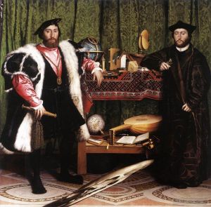 Hans Holbein the Younger œuvres - Jean de Dinteville et Georges de Selve Les Ambassadeurs