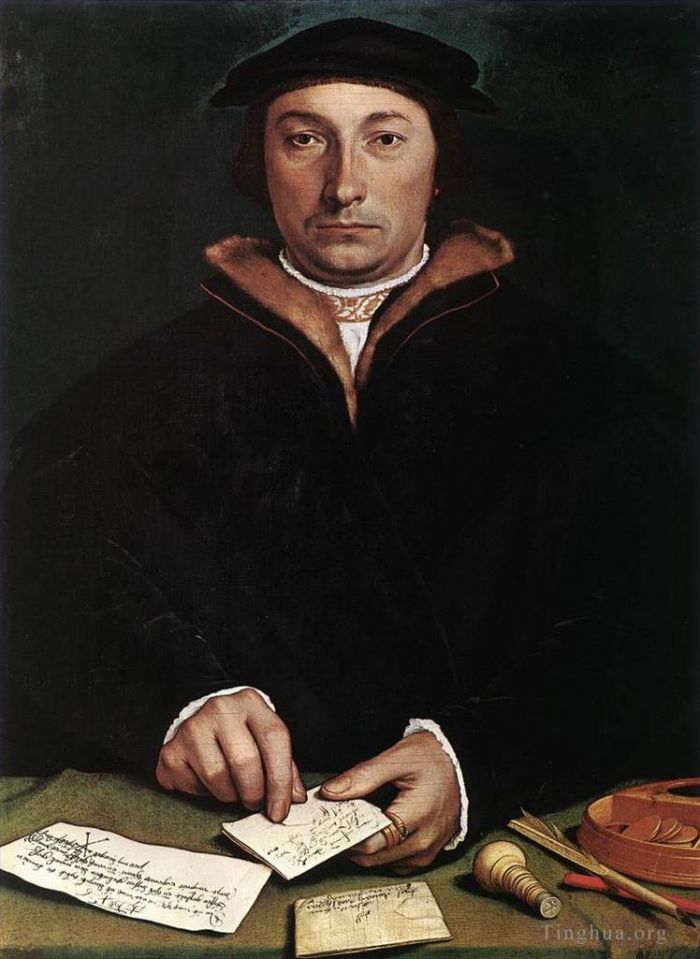 Hans Holbein the Younger Peinture à l'huile - Portrait de Dirk Tybis