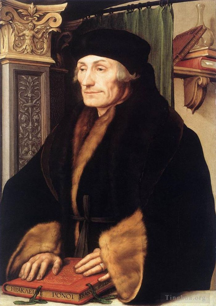 Hans Holbein the Younger Peinture à l'huile - Portrait d'Erasme de Rotterdam