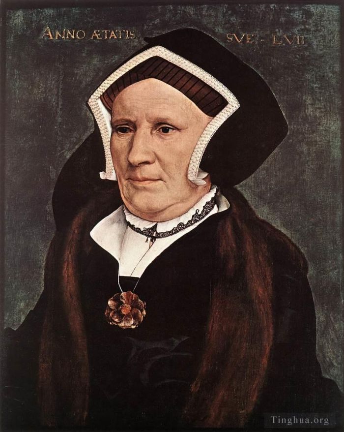 Hans Holbein the Younger Peinture à l'huile - Portrait de Lady Margaret Butts