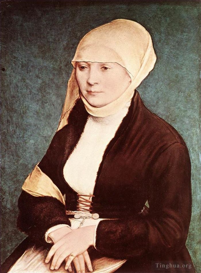 Hans Holbein the Younger Peinture à l'huile - Portrait de l'épouse de l'artiste