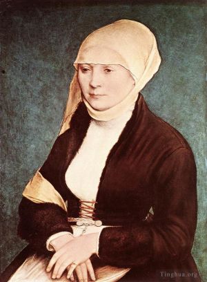 Hans Holbein the Younger œuvres - Portrait de l'épouse de l'artiste