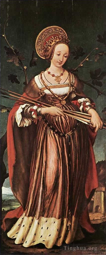 Hans Holbein the Younger Peinture à l'huile - Sainte Ursule