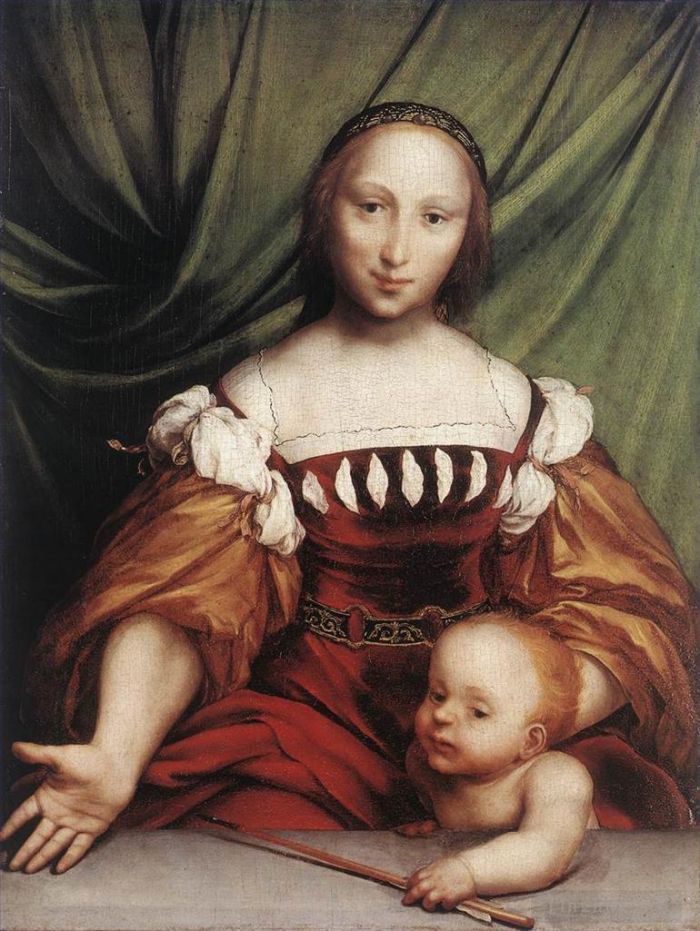 Hans Holbein the Younger Peinture à l'huile - Vénus et Amor