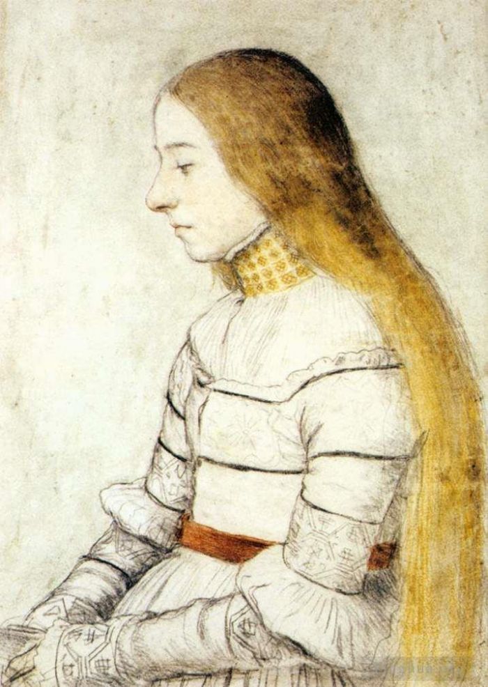 Hans Holbein the Younger Types de peintures - Portrait d'Anna Meyer