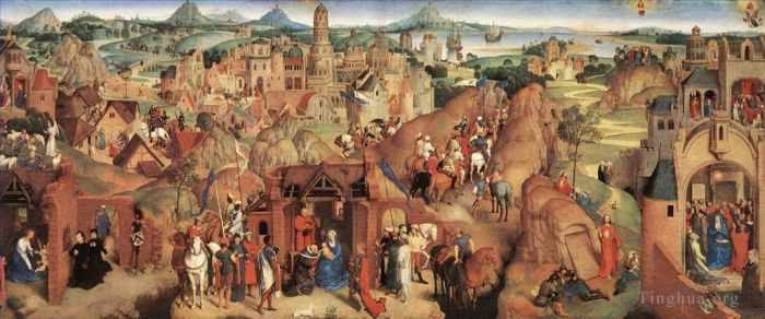 Hans Memling Peinture à l'huile - Avent et triomphe du Christ 1480