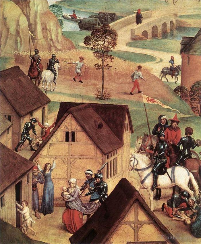Hans Memling Peinture à l'huile - Avent et Triomphe du Christ 1480détail1