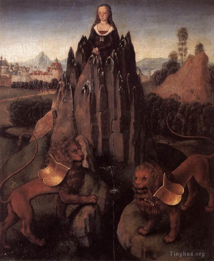 Hans Memling Peinture à l'huile - Allégorie avec une Vierge 1479