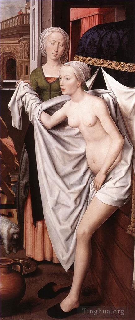 Hans Memling Peinture à l'huile - Bethsabée 1485