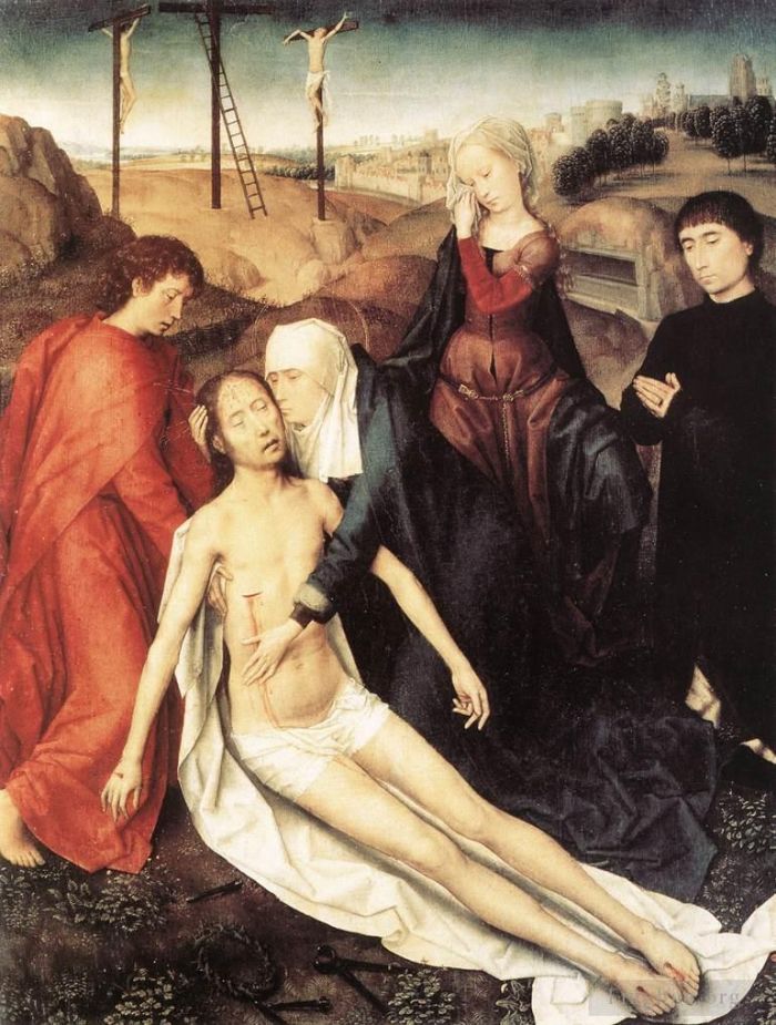 Hans Memling Peinture à l'huile - Déploration 1475
