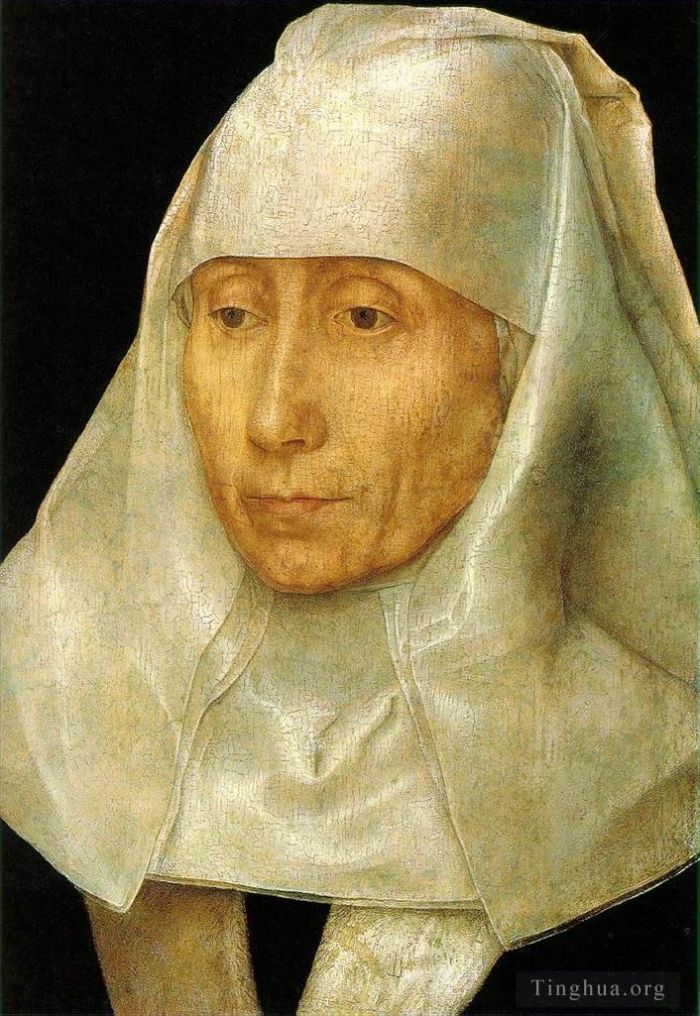 Hans Memling Peinture à l'huile - Portrait d'une vieille femme