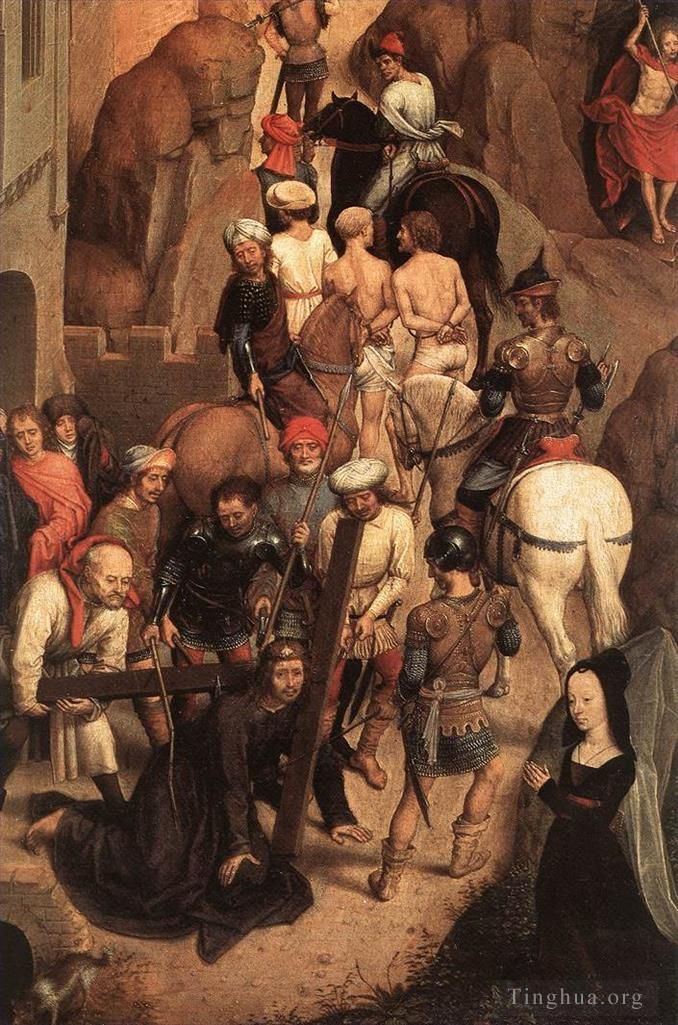 Hans Memling Peinture à l'huile - Scènes de la Passion du Christ 1470détail3