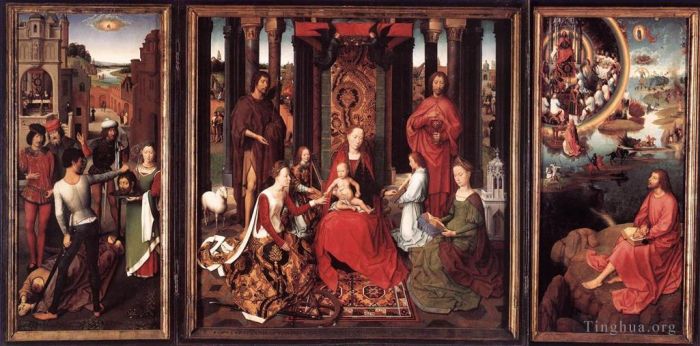 Hans Memling Peinture à l'huile - Retable de Saint Jean 1474