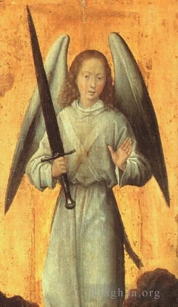 Hans Memling Peinture à l'huile - L'archange Michel 1479