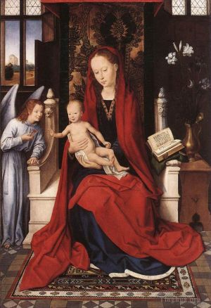 Hans Memling œuvres - Vierge trônant avec l'Enfant et l'Ange 1480