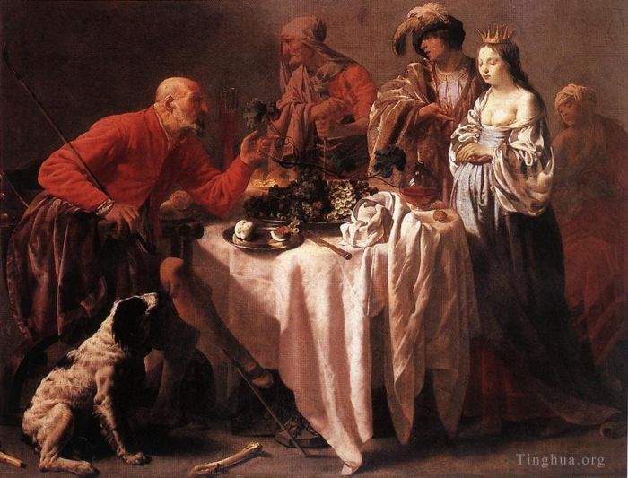 Hendrick ter Brugghen Peinture à l'huile - Jacob reprochant à Laban