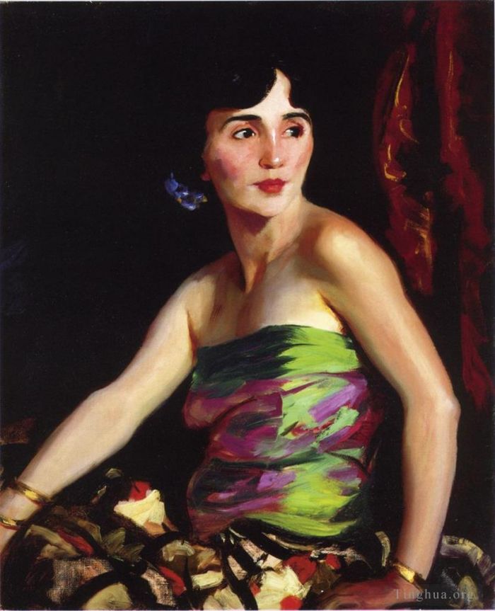Robert Henri Peinture à l'huile - Isolina Maldonado danseuse espagnole