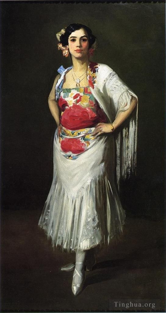 Robert Henri Peinture à l'huile - La Reine Mora