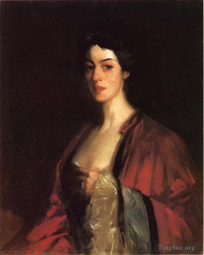 Robert Henri Peinture à l'huile - Portrait de Katherine Cecil Sanford