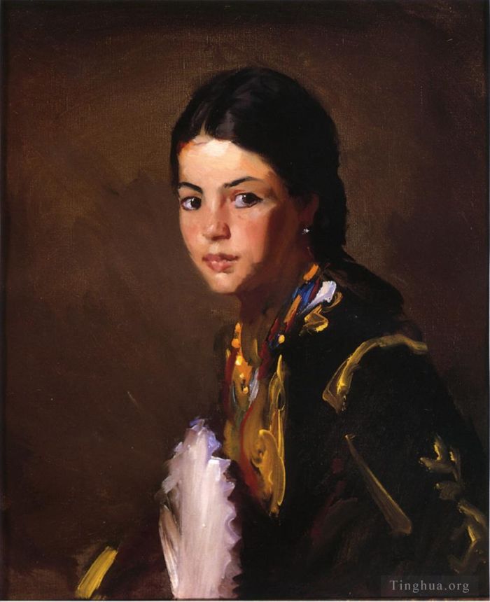 Robert Henri Peinture à l'huile - Fille Ségovienne