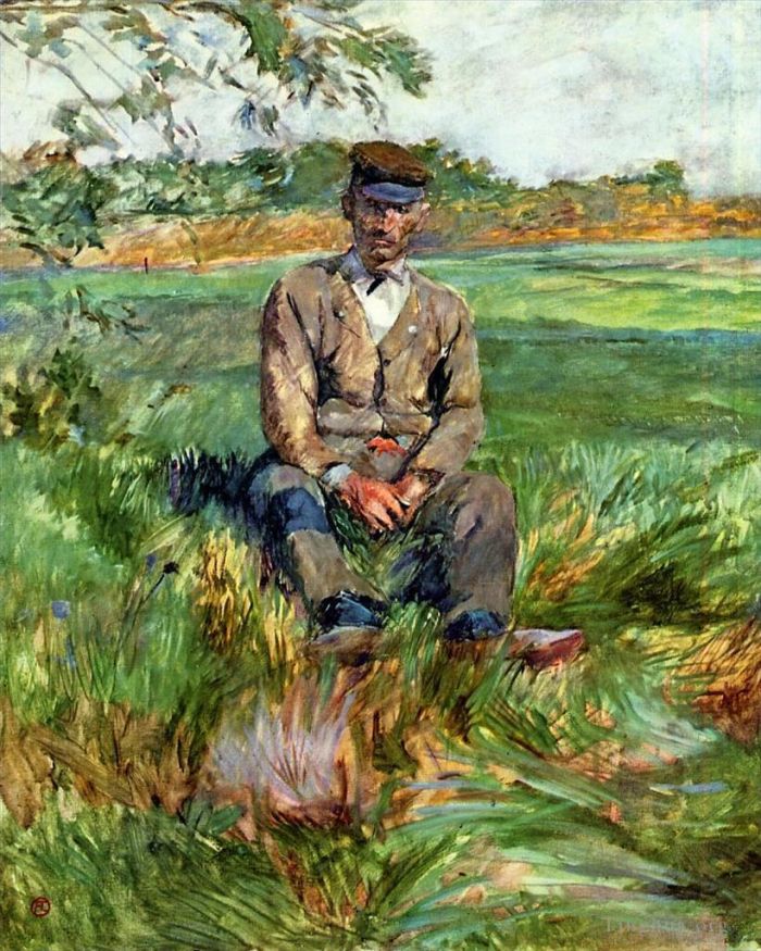 Henri de Toulouse-Lautrec Peinture à l'huile - Un Ouvrier à Celeyran