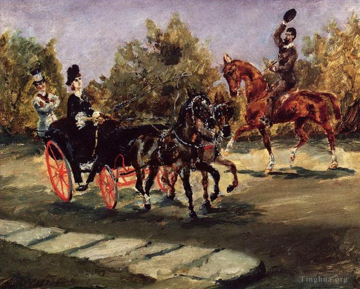Henri de Toulouse-Lautrec Peinture à l'huile - Nice sur la promenade des anglais 1880