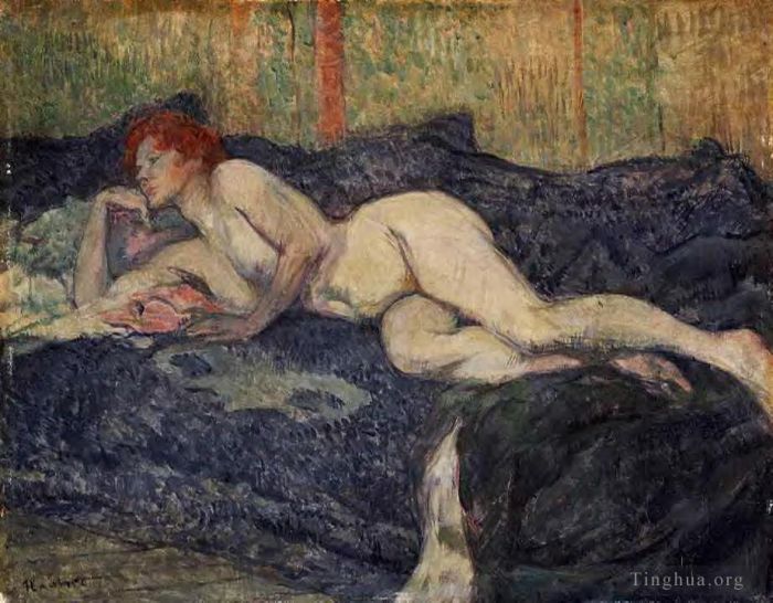 Henri de Toulouse-Lautrec Peinture à l'huile - Nu allongé 1897