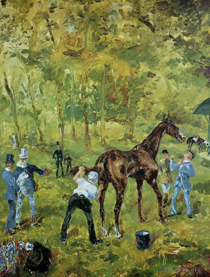 Henri de Toulouse-Lautrec Peinture à l'huile - Souvenir d'Auteuil 1881