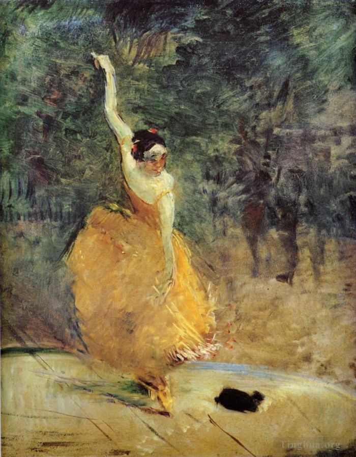 Henri de Toulouse-Lautrec Peinture à l'huile - La danseuse espagnole 1888