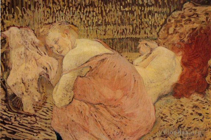 Henri de Toulouse-Lautrec Peinture à l'huile - Deux amis 1895