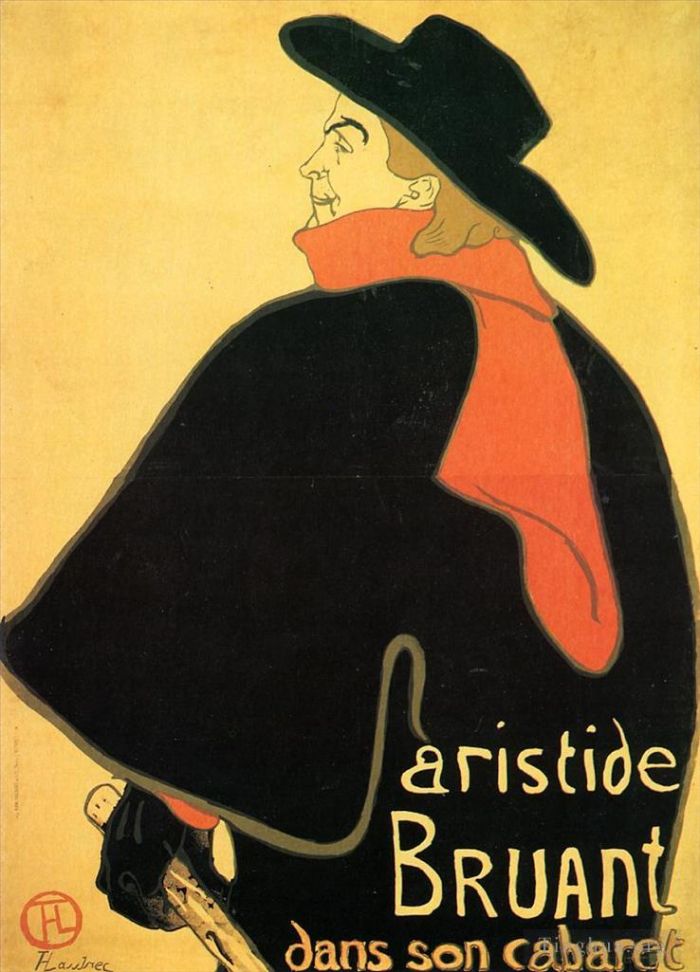 Henri de Toulouse-Lautrec Types de peintures - Arisède Bruand dans son cabaret
