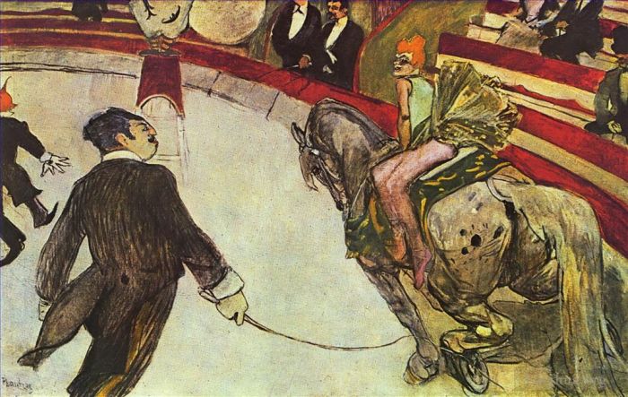 Henri de Toulouse-Lautrec Types de peintures - Au cirque Fernando le cavalier 1888