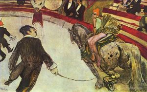 Henri de Toulouse-Lautrec œuvres - Au cirque Fernando le cavalier 1888