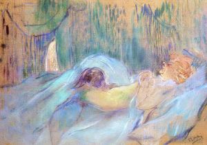Henri de Toulouse-Lautrec œuvres - Bordel de la rue des moulins Rolande 1894