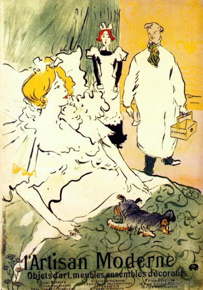 Henri de Toulouse-Lautrec Types de peintures - Artisan moderne