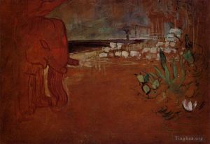 Henri de Toulouse-Lautrec œuvres - Décor indien 1894