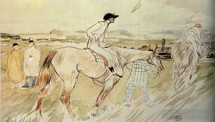 Henri de Toulouse-Lautrec Types de peintures - Est-ce suffisant de vouloir quelque chose avec passion le bon jockey 1895